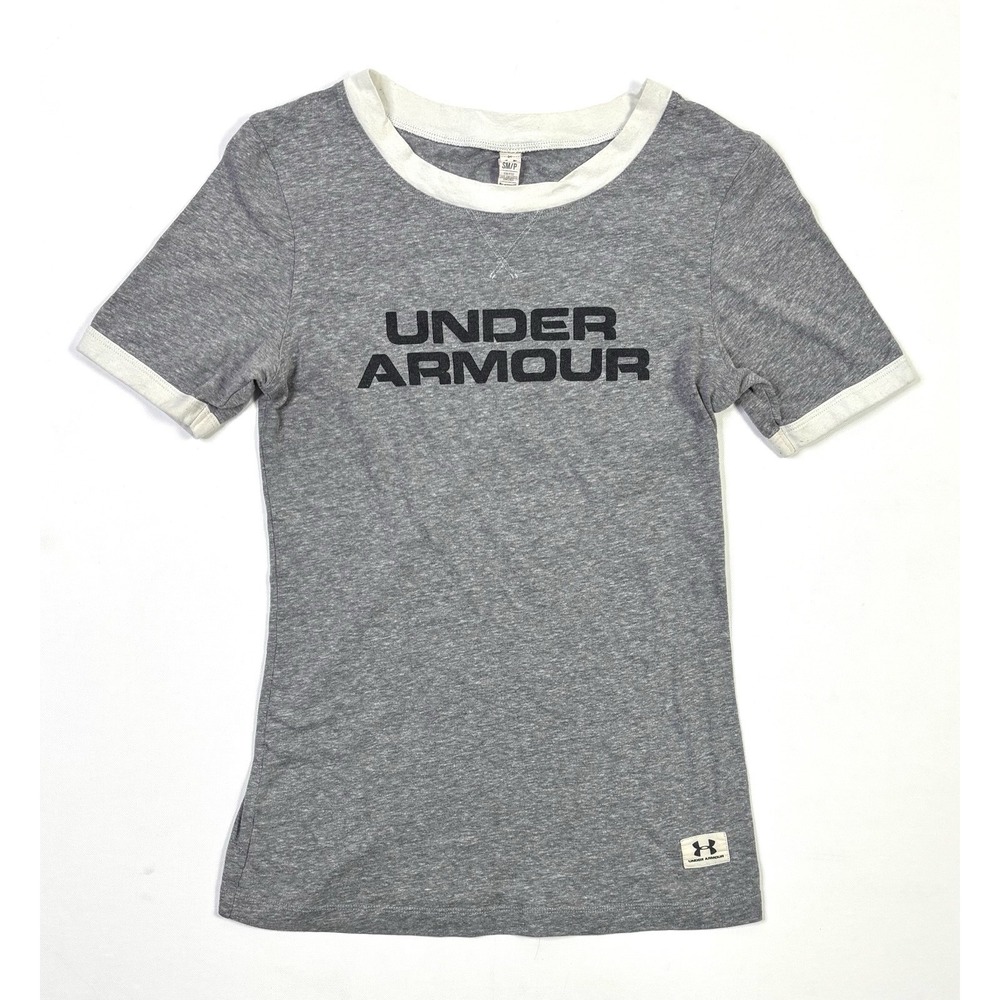 Under Armour Legacy T-Shirt Women's Small Gray Short Sleeve Shirt